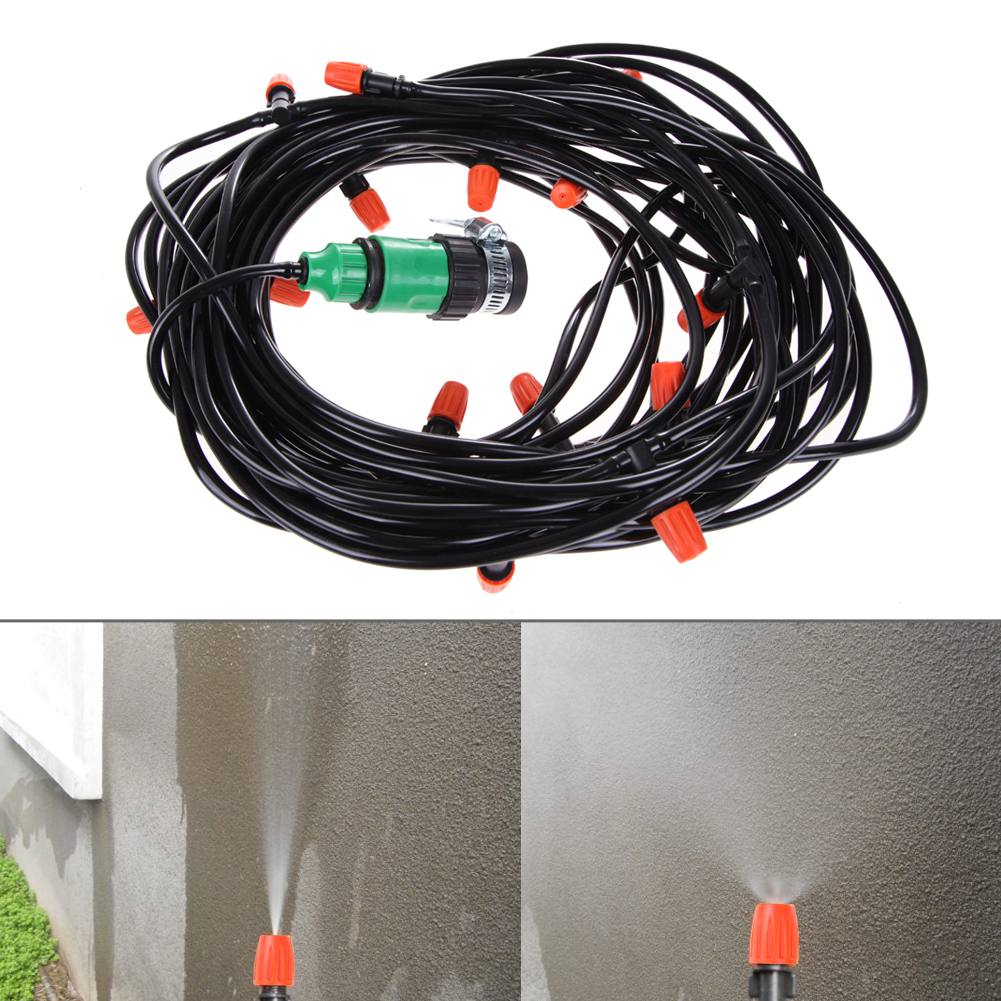 

20M Watering Flower Sprinkler Home Garden Greenhouse Spray Cool Nozzle Set, 501 Original