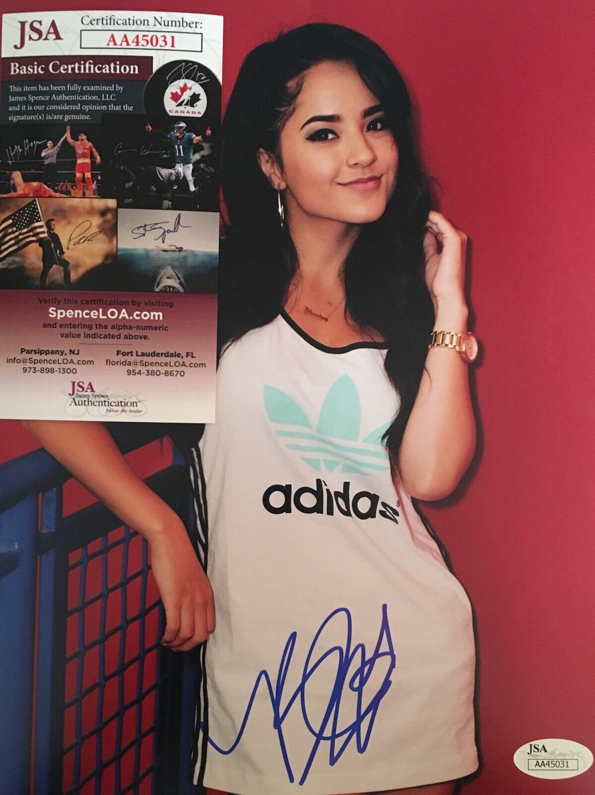 Becky G Singer Actress Latin Music Signed 8x10 Autographed Photo Poster painting JSA COA N2