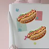 DIY Special Shape Diamond Art Fridge Magnets Sticker Kit (Hot Dog Hamburger)