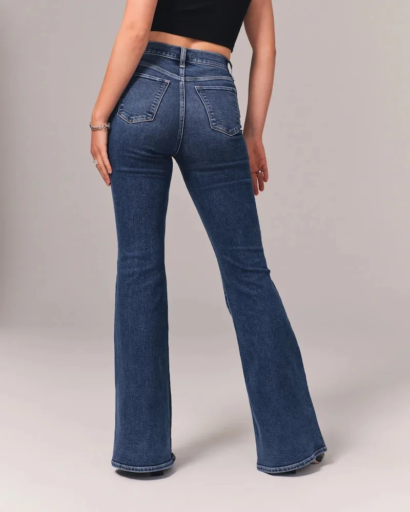 Summer 2023-Ultra High Rise Stretch Flare Jeans