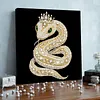 DIY Pearl Painting Snake for Home Wall Decor with Frame(30x30cm)