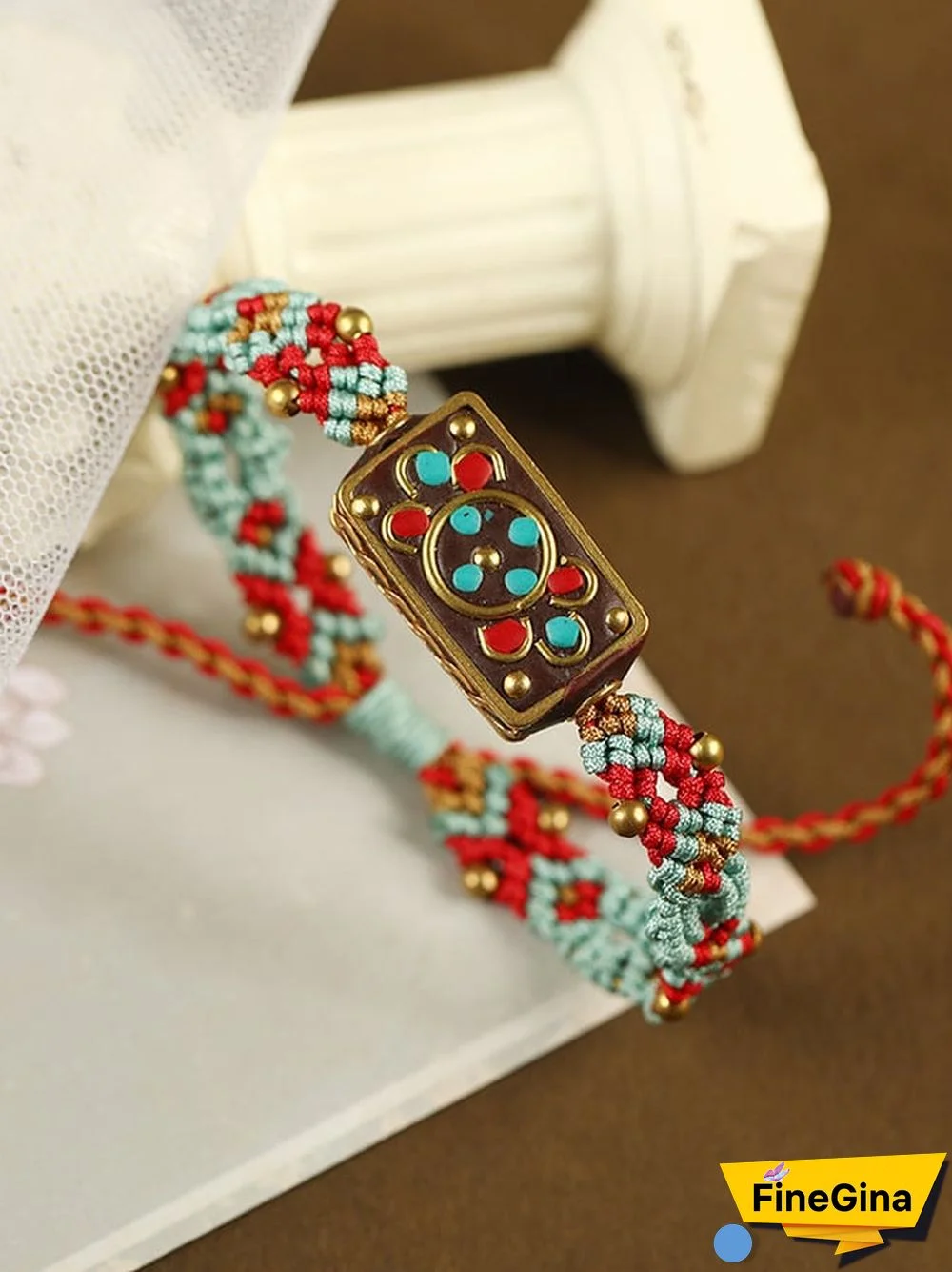 Vintage Colored Rope Woven Bracelet