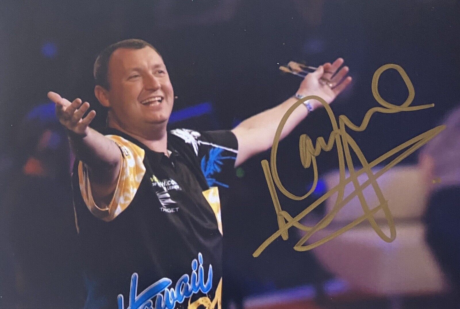 Wayne Mardle Genuine Hand Signed Darts 6X4 Photo Poster painting 3