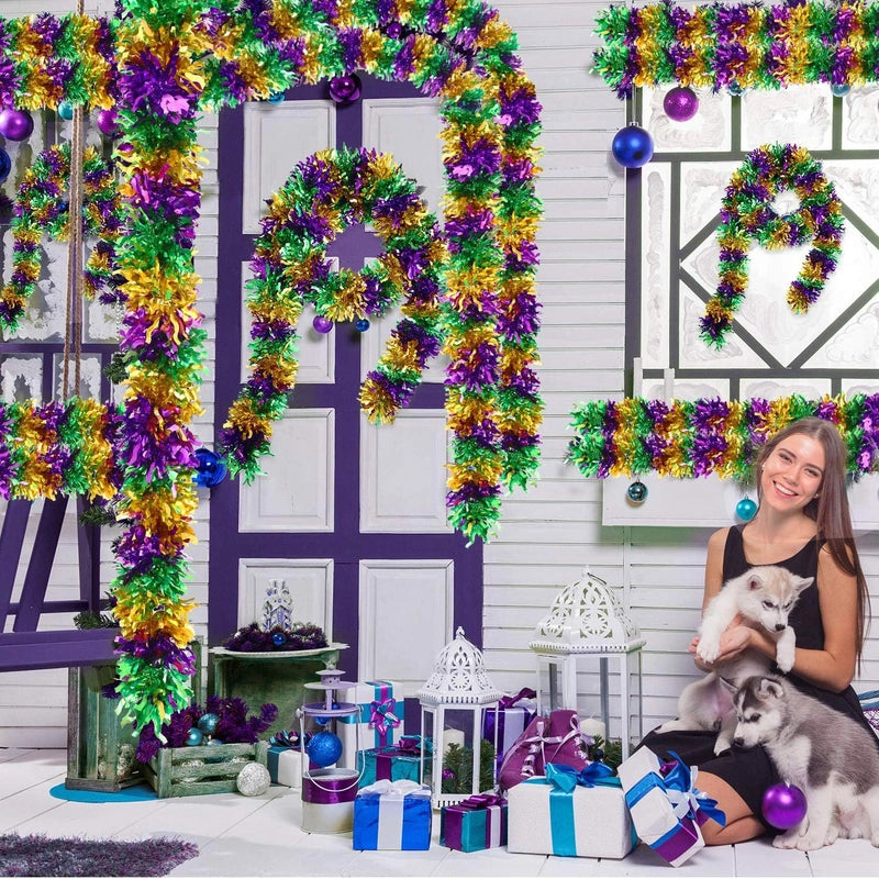 Mardi Gras Elegant Minimalist Multicolor Plastic Holiday Party Hanging Ornaments Three-dimensional (3D) Party Supplies Decorations 1 Piece2