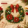 Christmas Needlepoint Kit 14CT Stamped Cross Stitch 30x30cm tapestrymarket