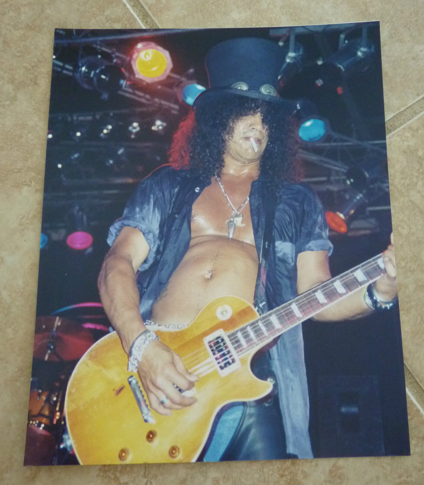 Slash Guns N Roses Velvet Revolver Color 8x10 Photo Poster painting Promo