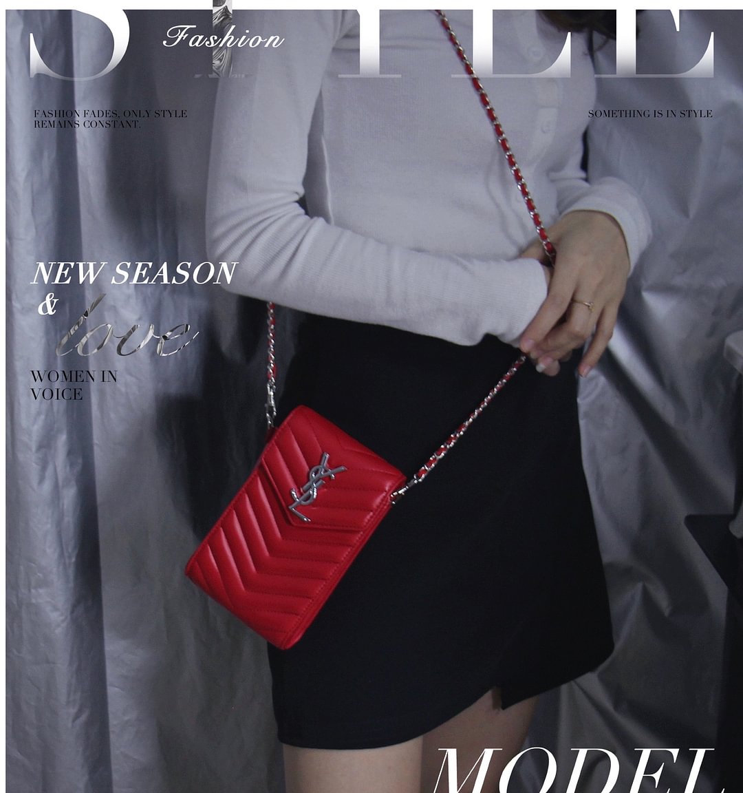 YSL Saint Laurent Loulou Satchel Elegant Phone Crossbody Bag Tote