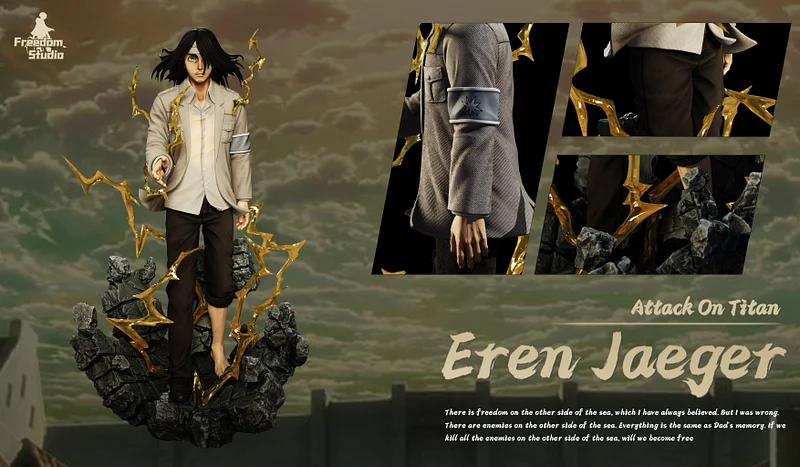 Pre order】JR & Rosa Studio Attack on Titan 1/4 Eren Jaeger R18