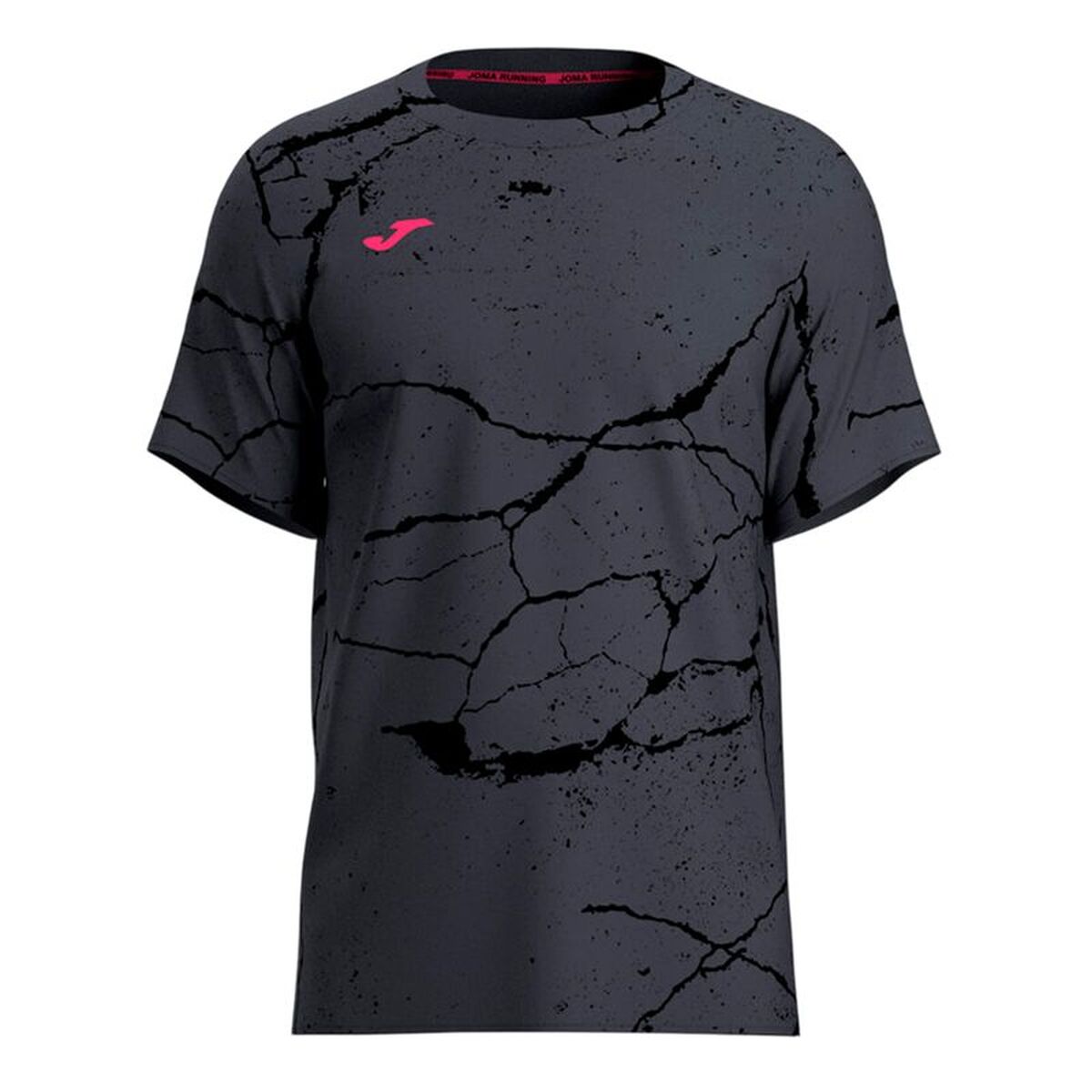 Men&rsquo;s Short Sleeve T-Shirt Joma Sport R-Night Pro Black