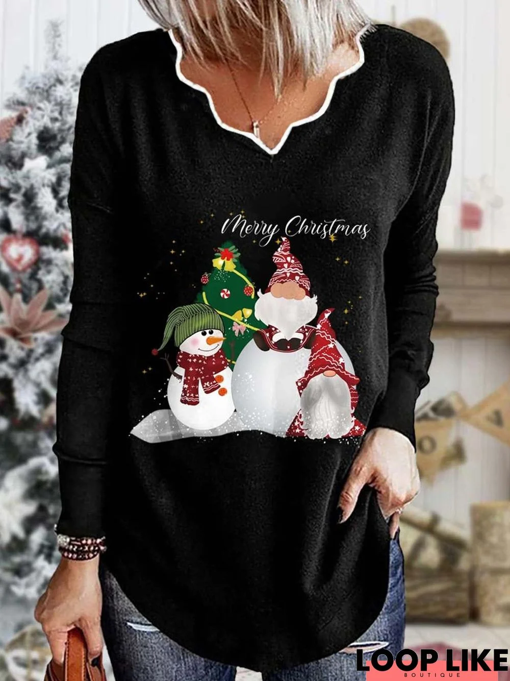 Loose Santa Claus Casual T-Shirt