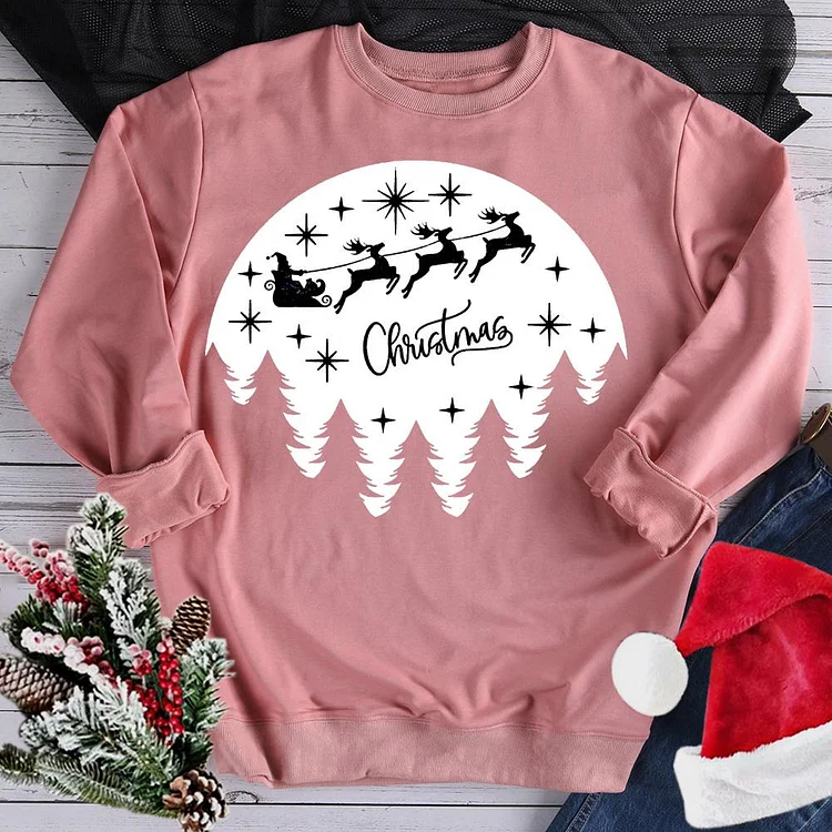 Merry Christmas Sweatshirt-07677-Annaletters