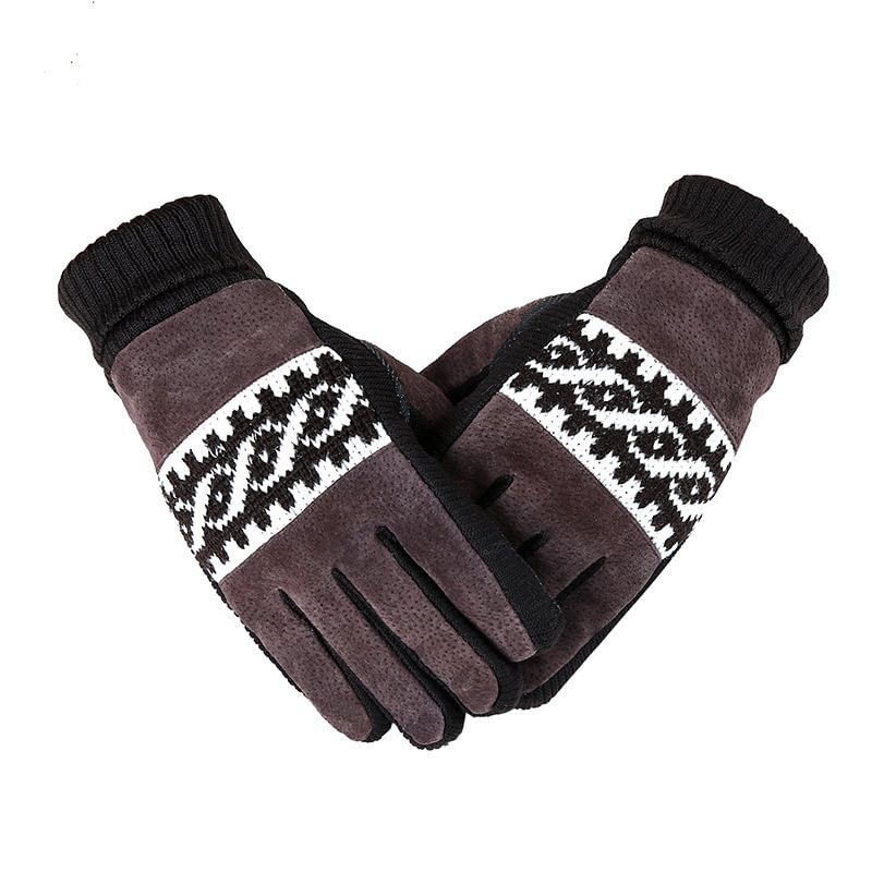 Men's Plus Cashmere Outdoor Tactics Checked Gloves-Compassnice®