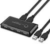 2x4 USB 2.0 Switcher 2 PCs Sharing 4 USB Devices for Keyboard Mouse Printer