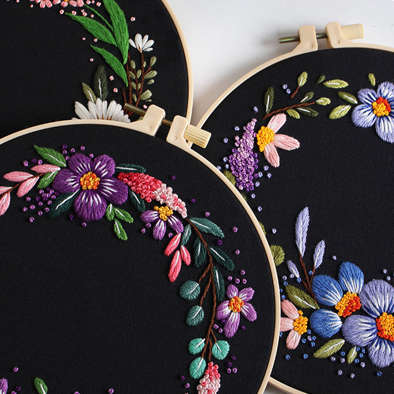 🌸 Stitching Serenity: Introducing Our Floral Whispers Embroidery Kit 🌸