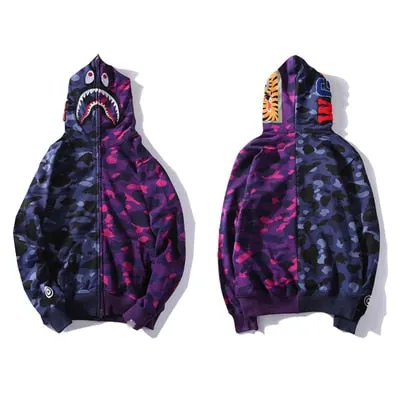 JESSIC Camouflage Classic Sweater Thin Zipper Hoodie Couple Sweater Zip Hoodie Women Jacket Coat 2021 New