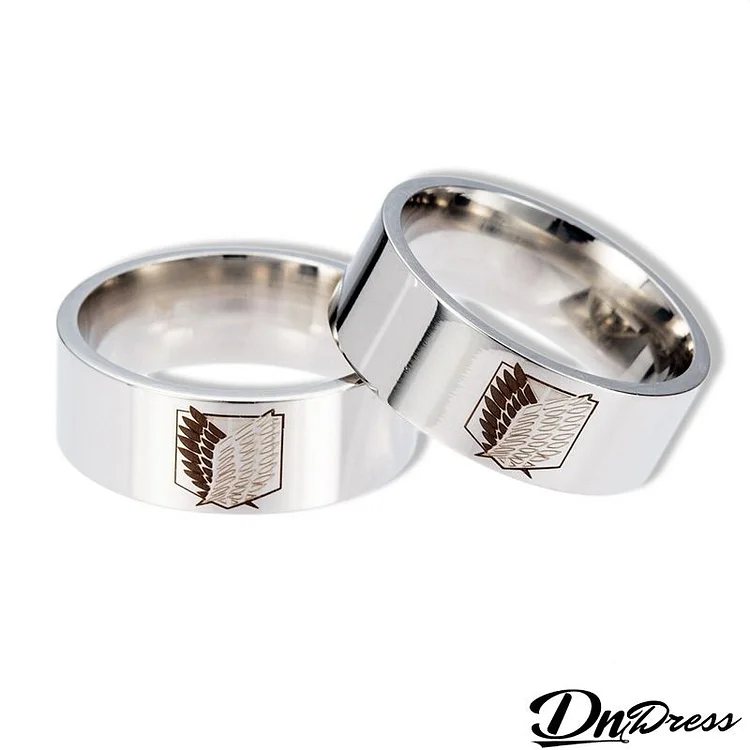 Men's Casual Freedom Wings Stainless Steel Ring