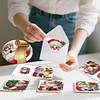 6PCS DIY Diamond Art Greeting Cards Santa Claus Congratulations Cards & Gift