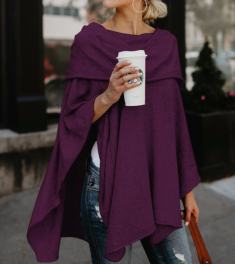 Irregular Off Shoulder Shawl