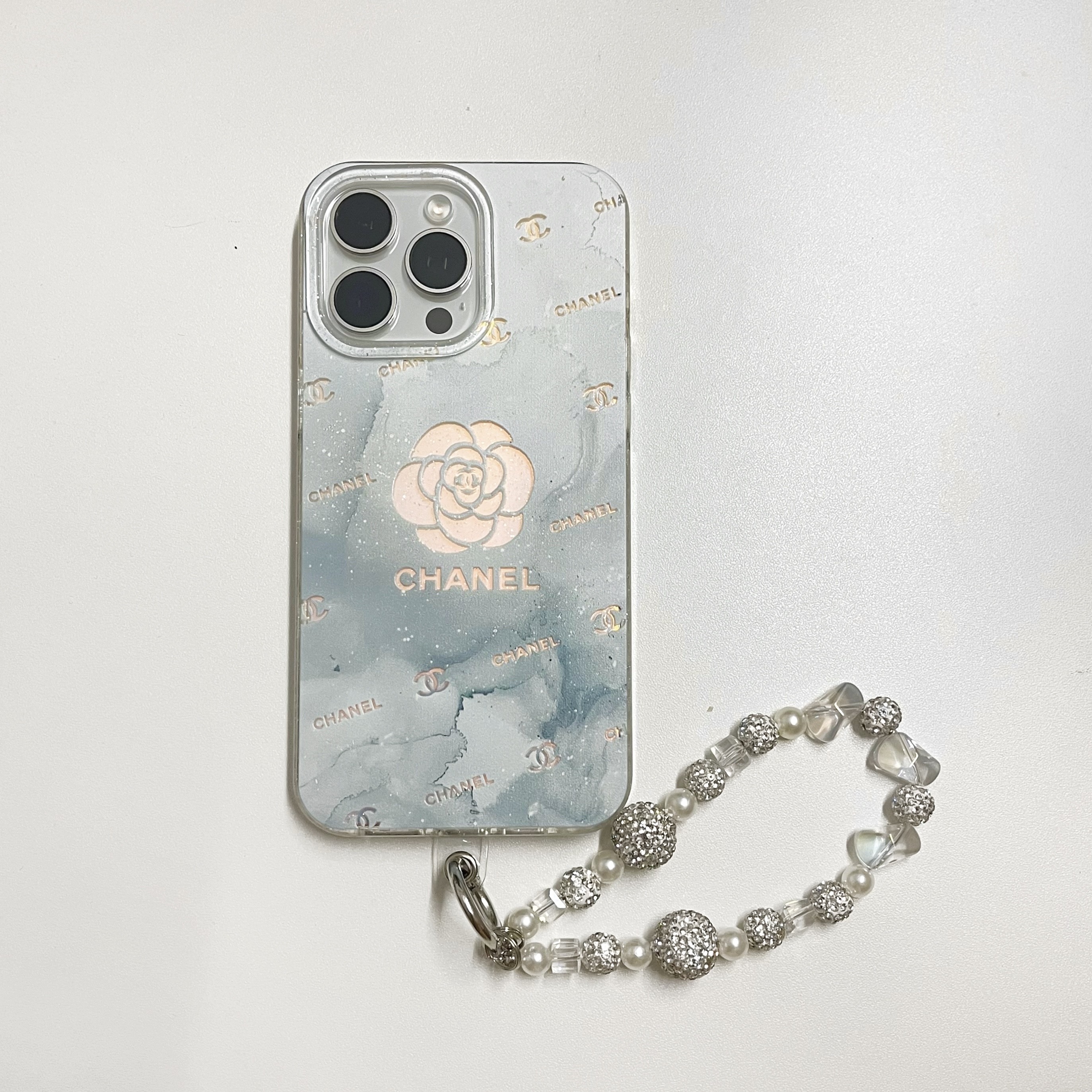 Chanel Camellia Laser Luxury Letter Combination Apple iPhone Case