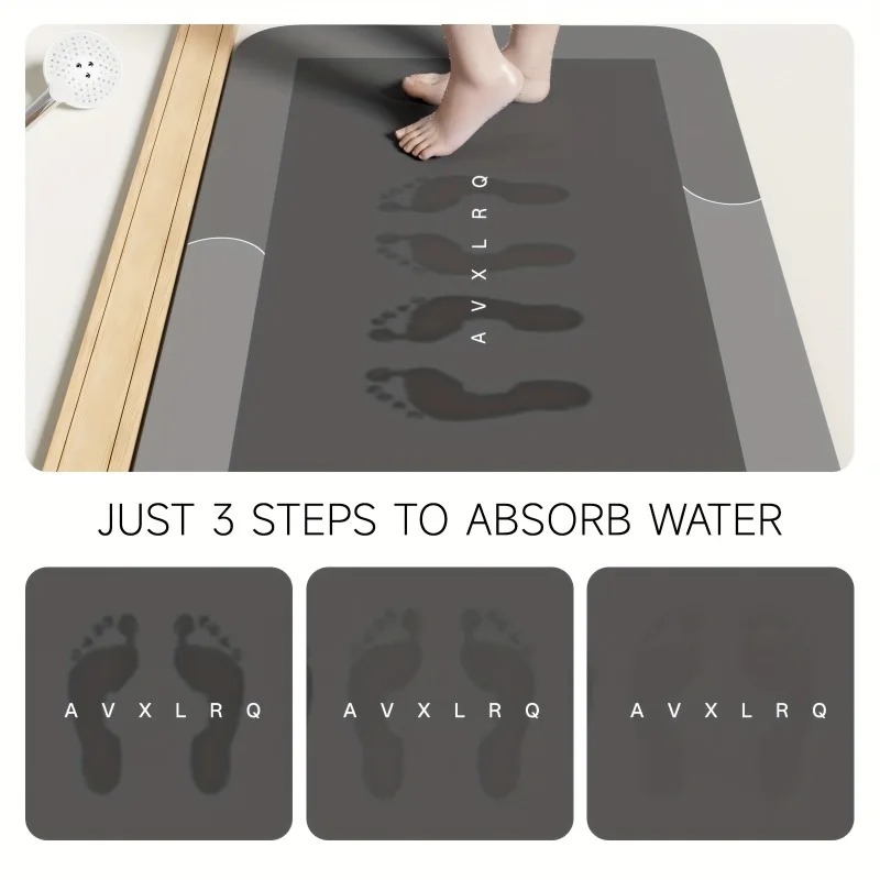 Likron Watches Ultra-Absorbent Bathroom Floor Mat Soft