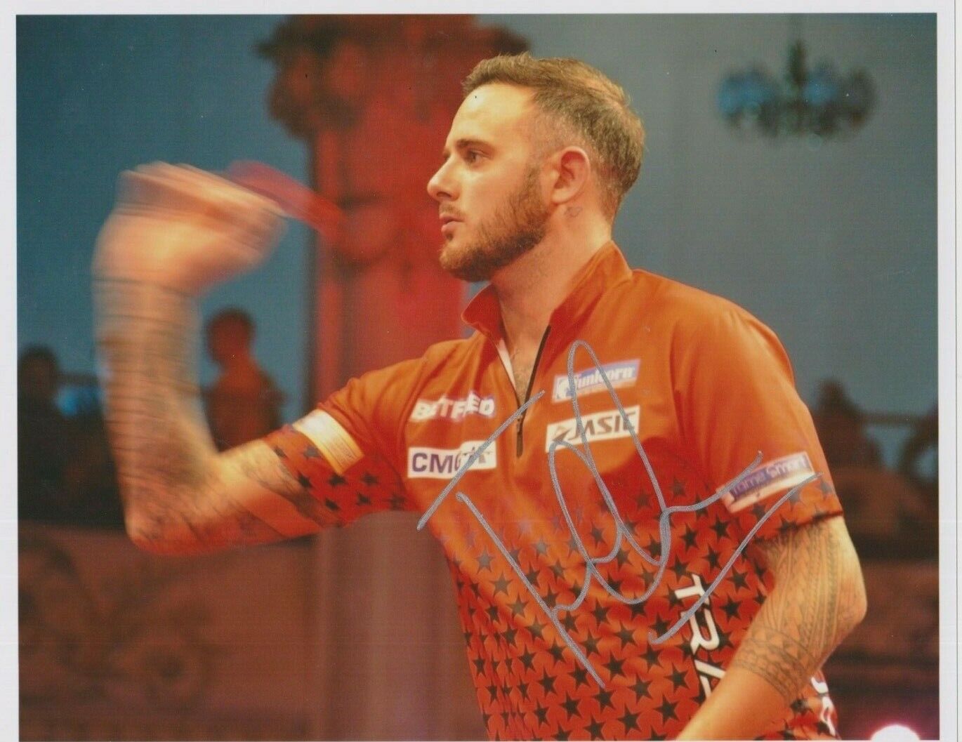 Joe Cullen **HAND SIGNED** 8x10 Photo Poster painting ~ Darts ~ AUTOGRAPHED