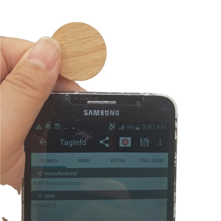 nfc card wood business card