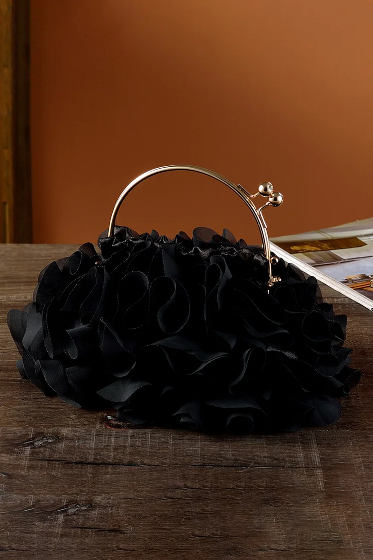 Evening Petal Layer Floral Design Solid Color Clutches Bags 2024 - Xpluswear