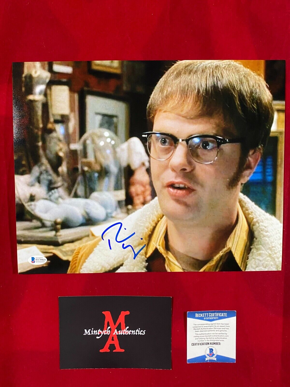 RAINN WILSON SIGNED 11x14 Photo Poster painting! HOUSE OF 1000 CORPSES! FISHBOY! BECKETT COA!