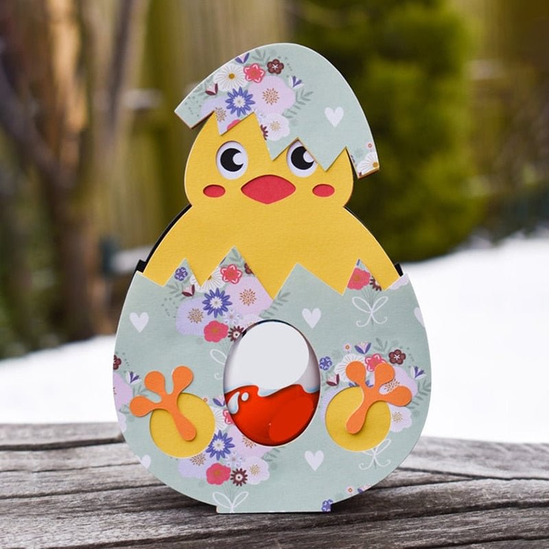 TOP EXPRESSION Easter Chick Egg Holder Metal Cutting Dies Stencils for DIY Scrapbooking Decorative Embossing DIY Paper Cards