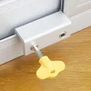 Door Window Lock Restrictor Adjustable Garage Frame Lock Alloy for Kids Pet Home