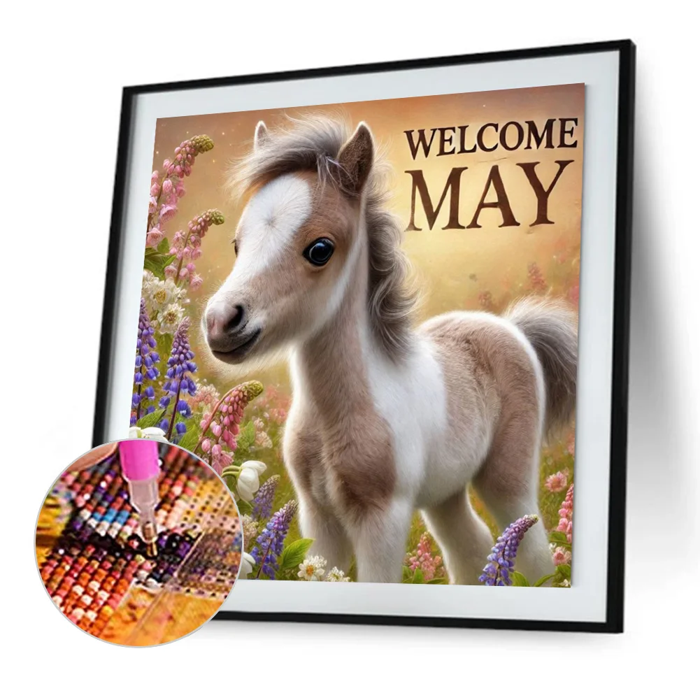 Diamond Painting - Full Square Drill - Horse May(Canvas|45*45cm)