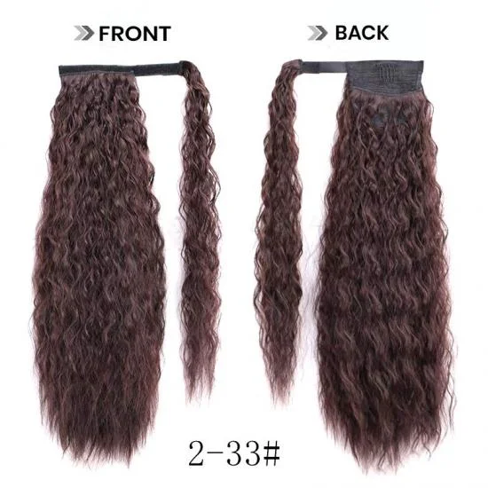  YVONNE 24inch Clip in Ponytail Extension Wrap Around long Curly Hair Velcro synthetic ponytail