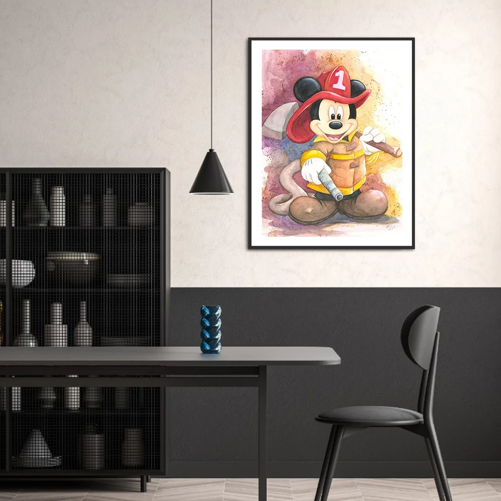 Diamond Painting - Full Round Drill - Cartoon Mouse(30*40cm)