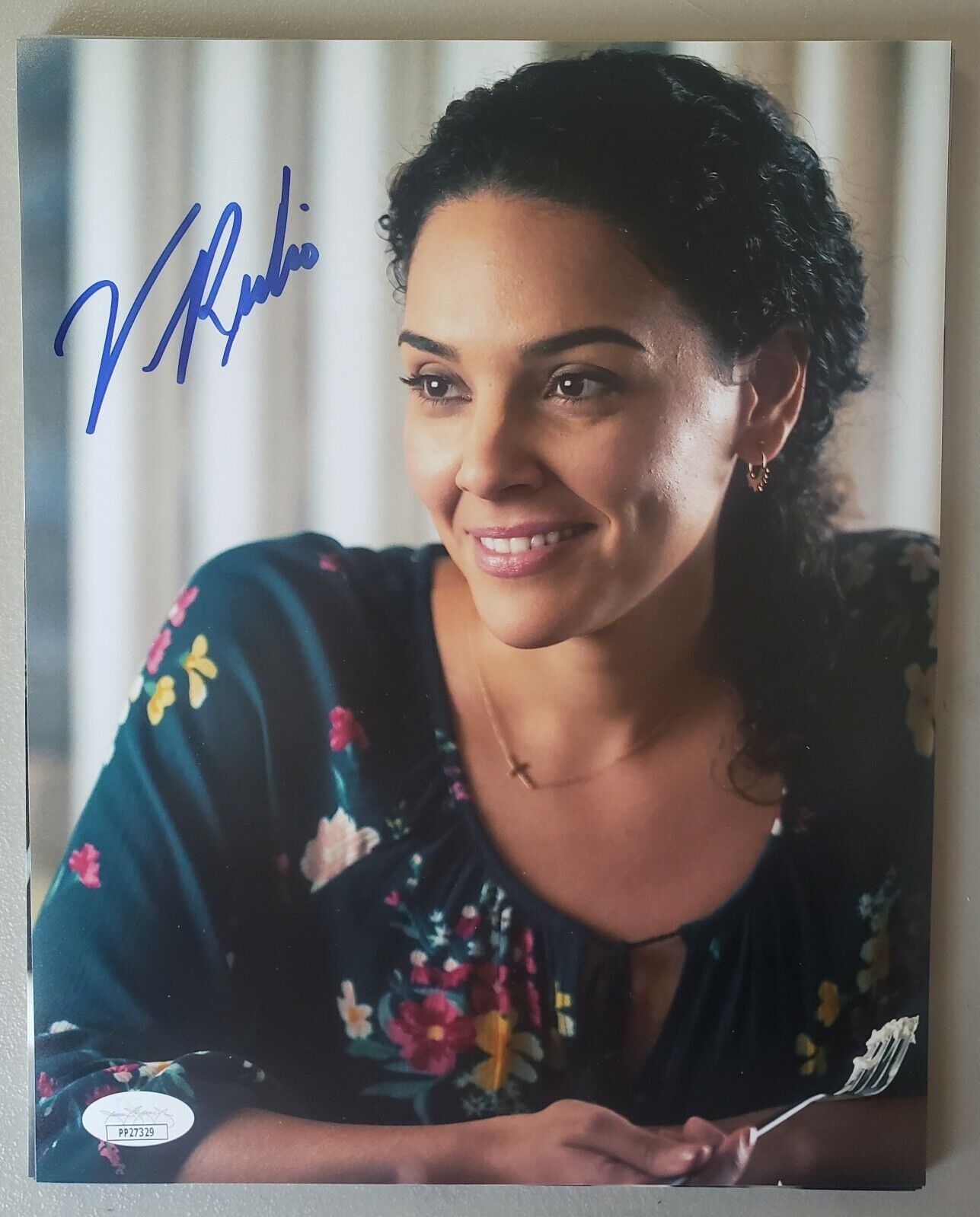 8X10 Autographed by Vanessa Rubio in Cobra Kai . JSA