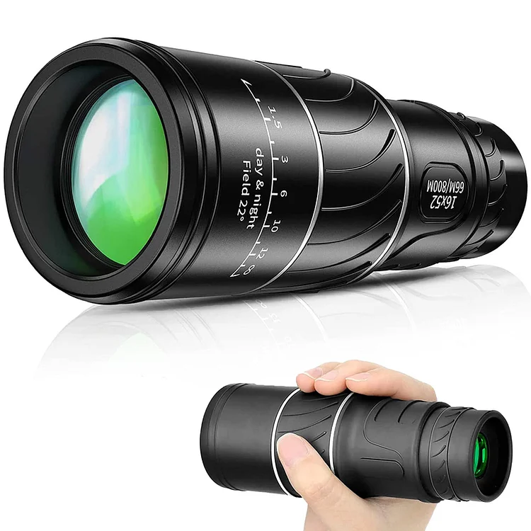 Telescópio Monocular Profissional 16X52 de Alta Potência com Visão Noturna