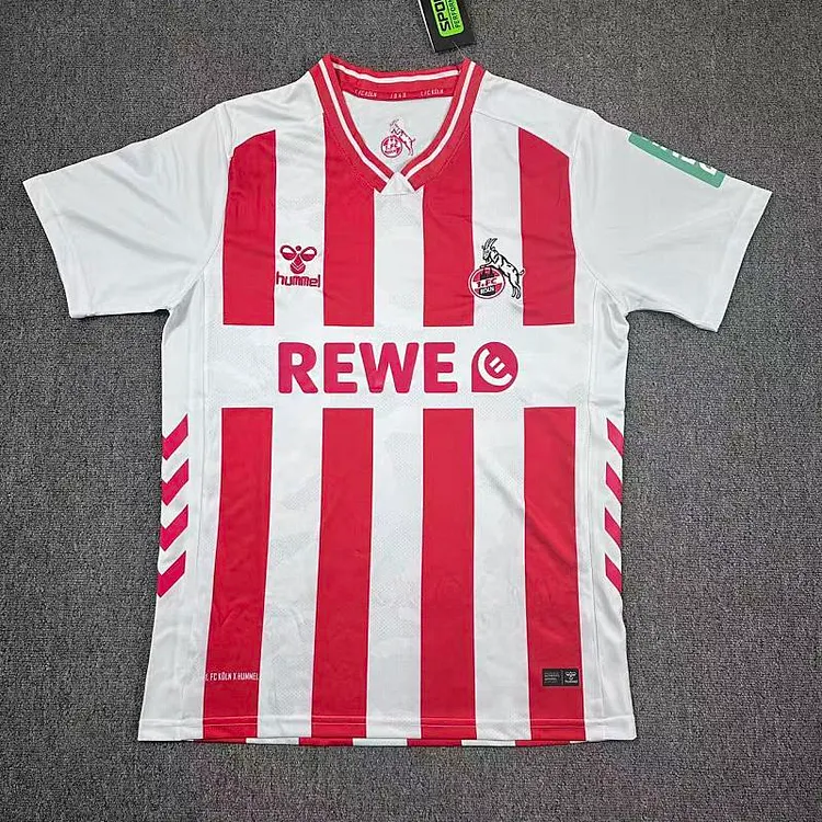 2025-26 FC K&ouml;ln Home Football Jersey &ndash; 1:1 Thai Quality