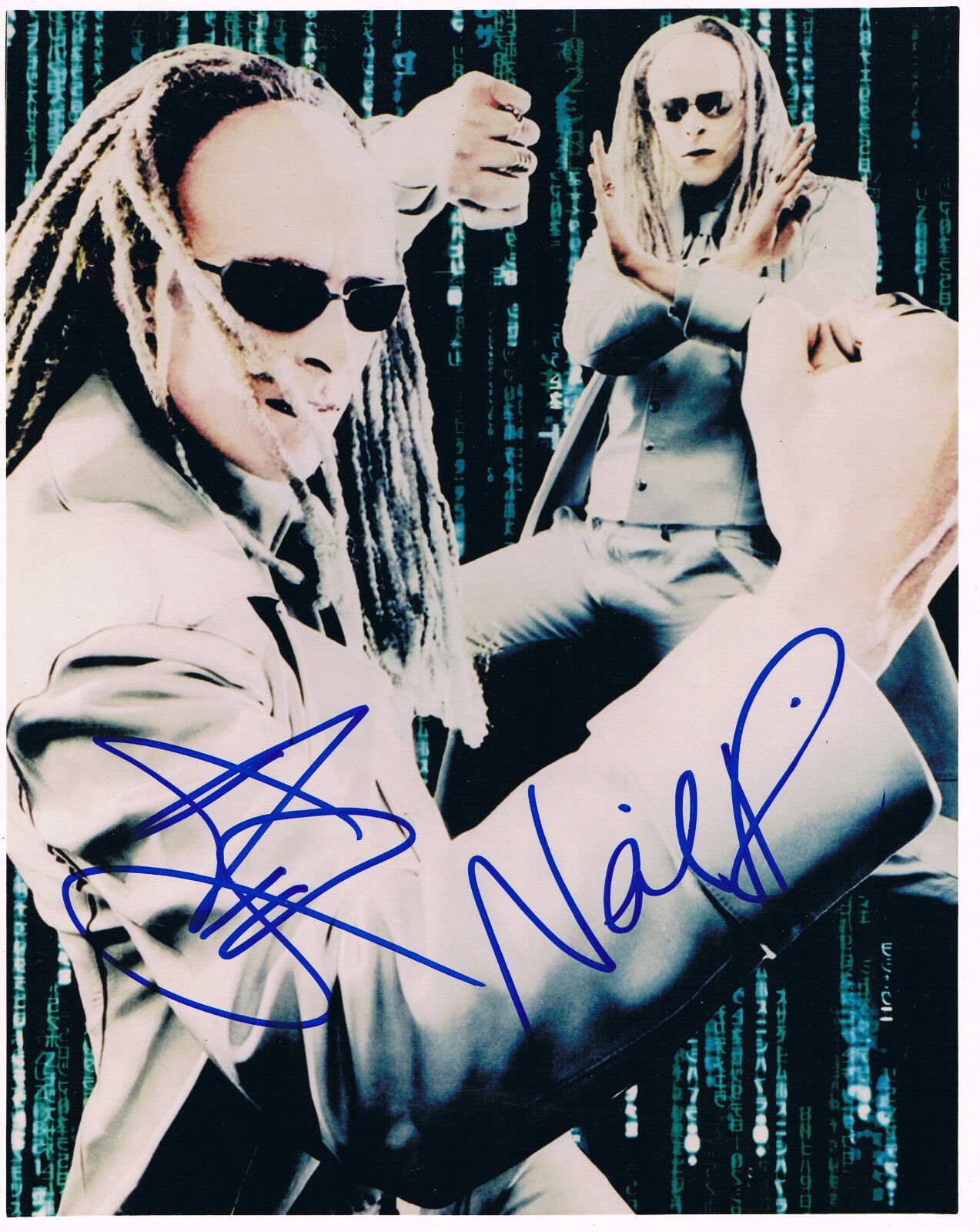 Matrix Twins Neil & Adrian Rayment genuine autograph signed 8x10