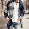 Men's Plaid Woolen Coat