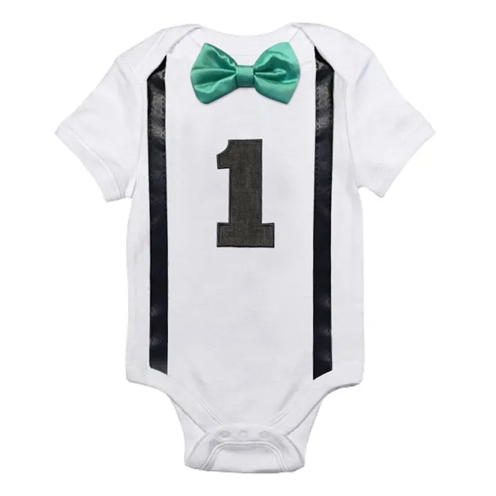 Baby Clothing Bow Body Rompers Baby Boy Girl Clothing 1 Year 1st Birthday Clothes Newborn Baby Clothes Jumpsuit for Bebes
