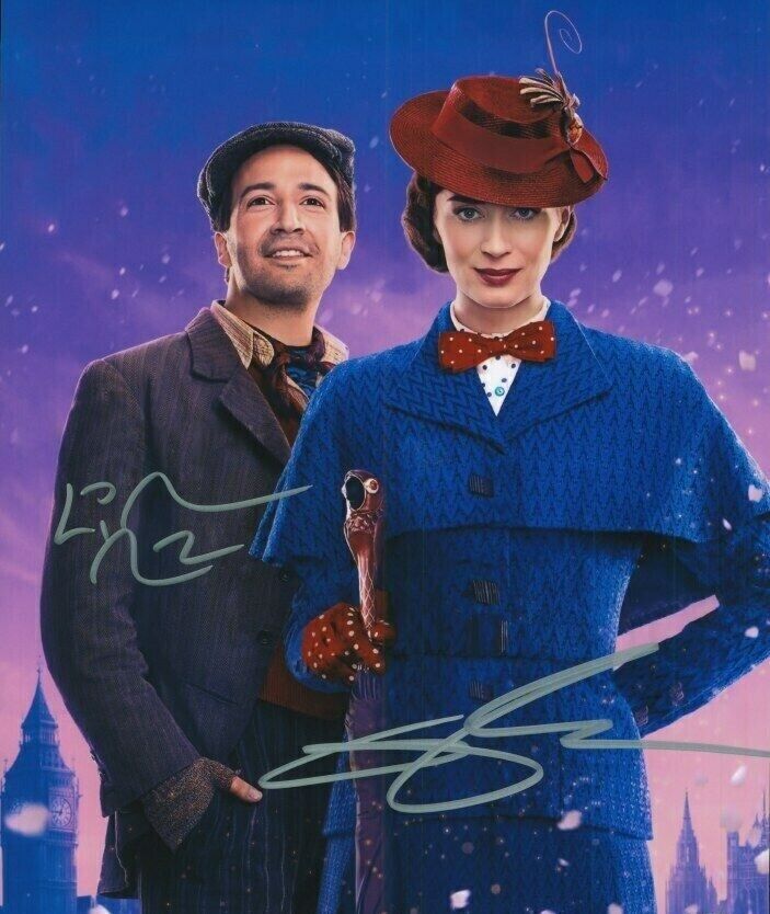 Emily Blunt / Lin Autographed Signed 8x10 Photo Poster painting ( Mary Poppins Returns ) REPRINT