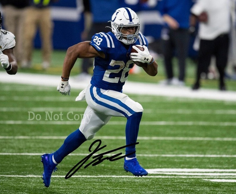 Jonathan Taylor Signed Photo Poster painting 8X10 rp Autographed Picture Indianapolis Colts