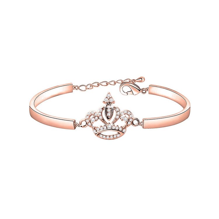 For Daughter - Straighten Your Crown Glossy Bracelet