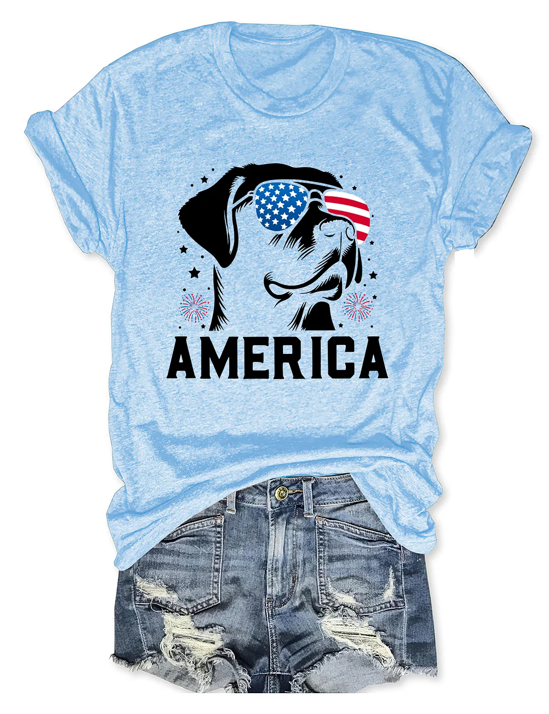 Labrador Retriever America 4th Of July T-shirt