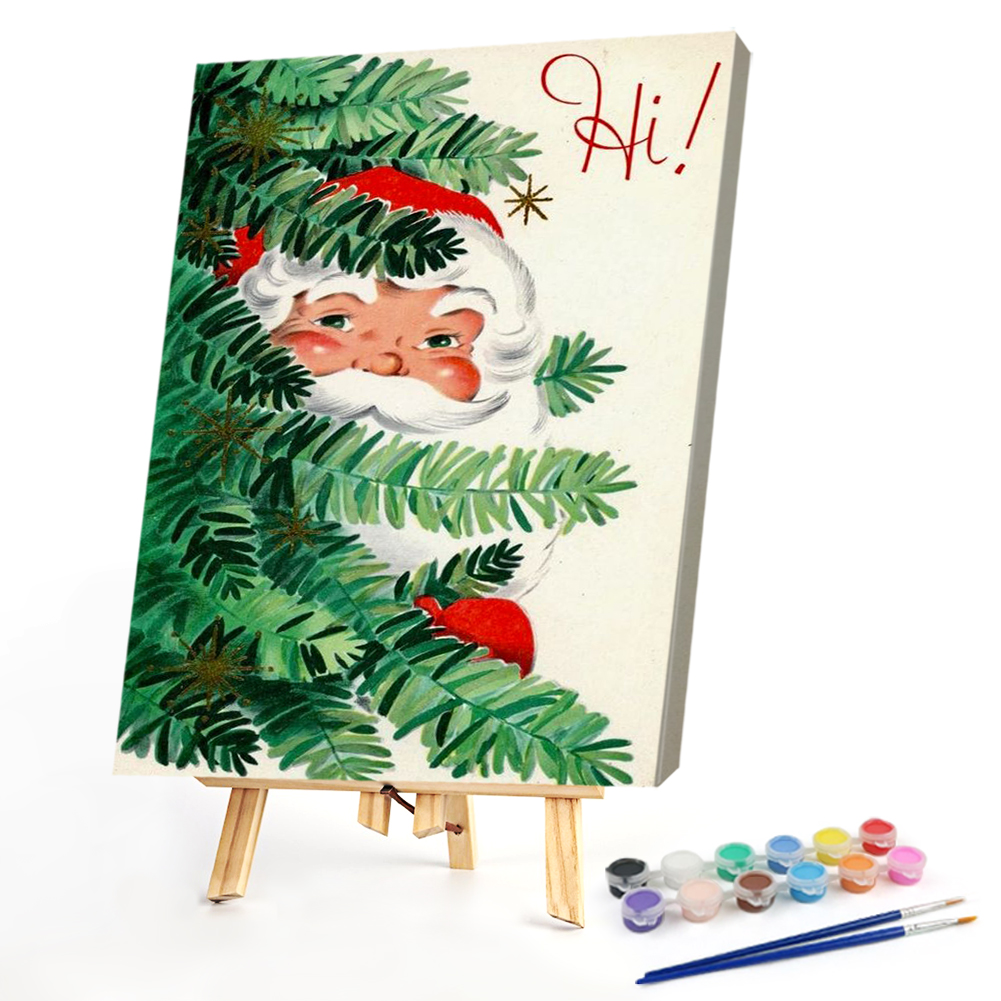 

40*50CM - Paint By Numbers - Tree Santa, 501 Original