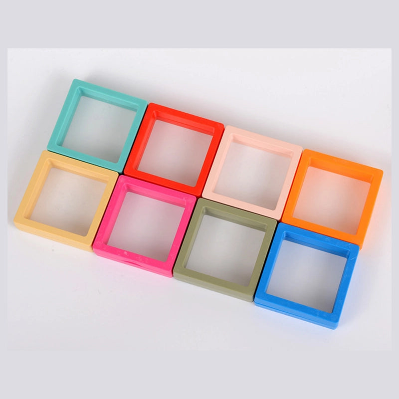 1 Piece Plastic Basic Daily Solid Color Jewelry Boxes