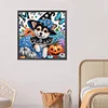 Chien D&rsquo;Halloween-Sp&eacute;cial En Forme De Diamant Peinture-40 * 40CM