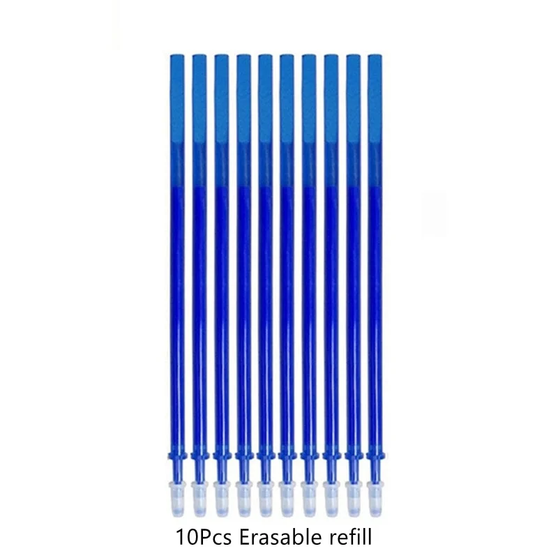 Erasable Gel Pen Refills Rod Set 0.5mm/0.7mm Bullet Washable Handle Erasable Pen for School Pen Writing Tools Kawaii Stationery
