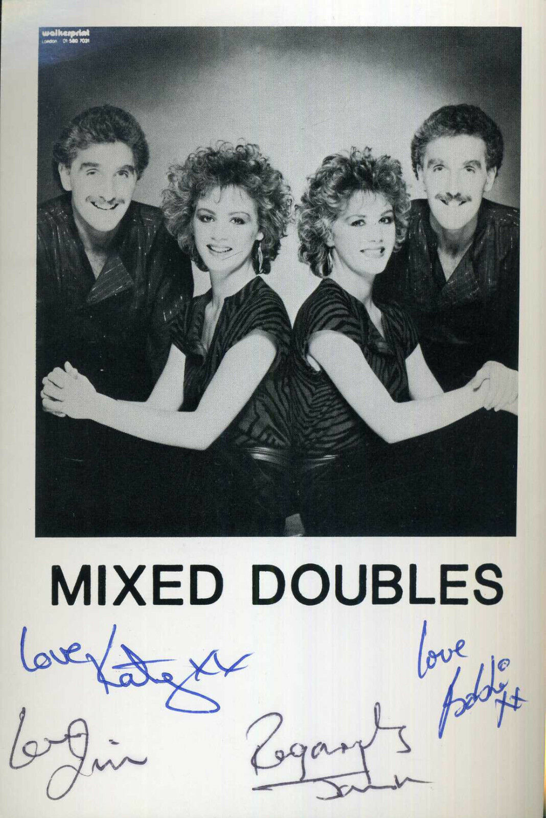 MIXED DOUBLES Signed Photo Poster paintinggraph - Pop / Vocalist Group - TWINS - reprint