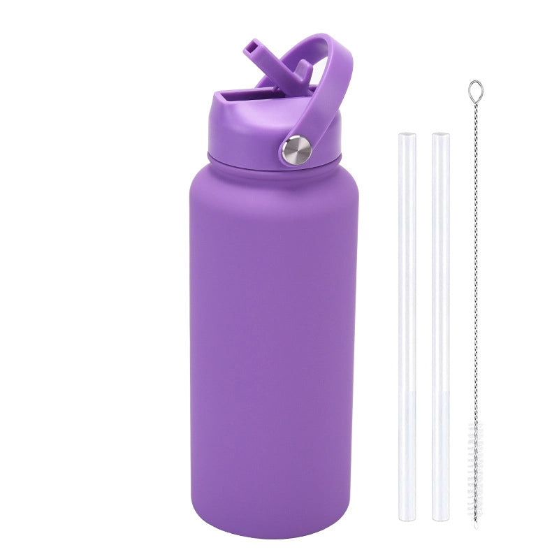 Casual Solid Color Stainless Steel Thermos Cup