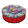 DIY Wooden Diamond Art Painting Storage Box Kit with Rotate Lid Diamond Art Painting Holder Box for Adults Beginners Home Office Decor